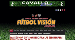 Desktop Screenshot of futbolvision.com.ve